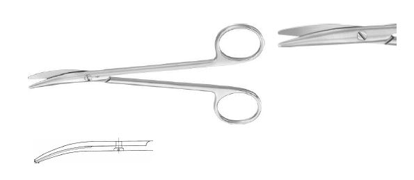 МЕТЦЕНБАУМ НОЖИЦІ ВИГНУТІ 145MM